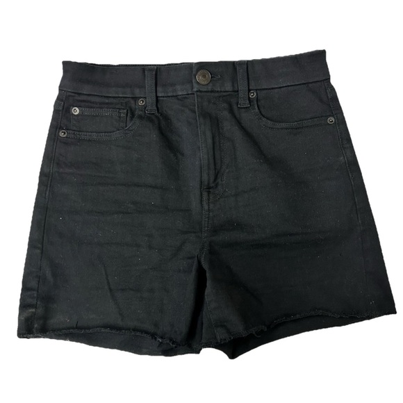 American Eagle Outfitters Pants - American Eagle Black Women's Ne(x)t Level Stretch Curvy Hi Rise Shortie Shorts